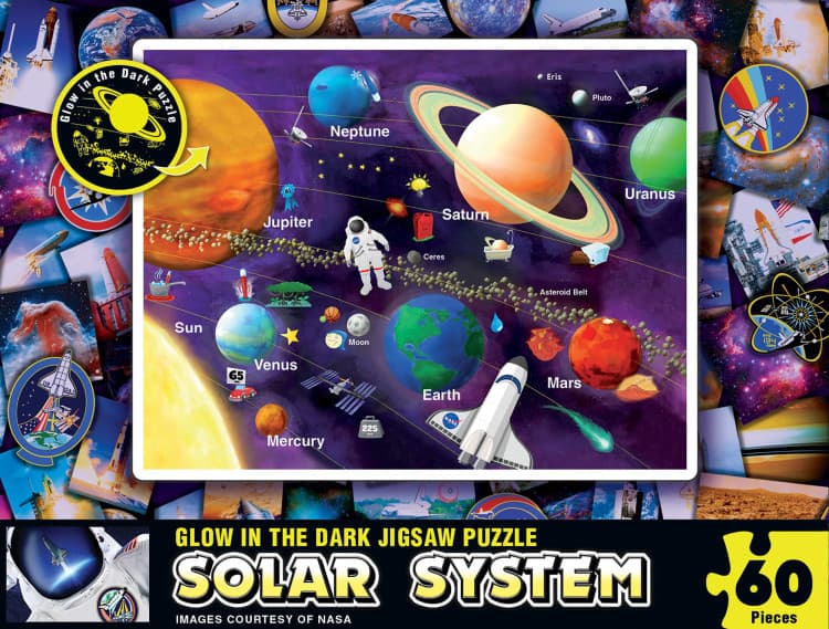 NASA - Solar System 60pc Glow in the Dark Puzzle