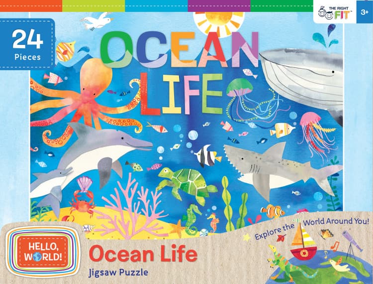 Hello, World! - Ocean Life 24pc Puzzle