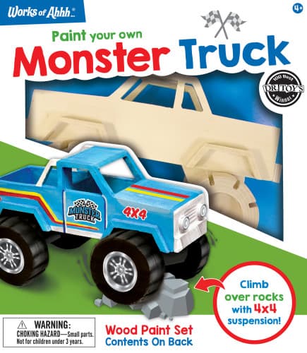 Classic Wood Paint Kit - Monster Truck