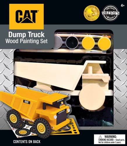 Caterpillar - Dump Truck Wood Paint Kit