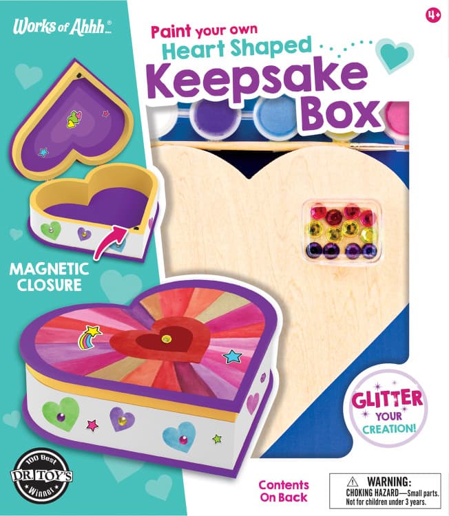 Classic Wood Paint Kit - Heart Shaped Box