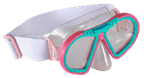 TOUCAN KID MASK TEAL PINK
