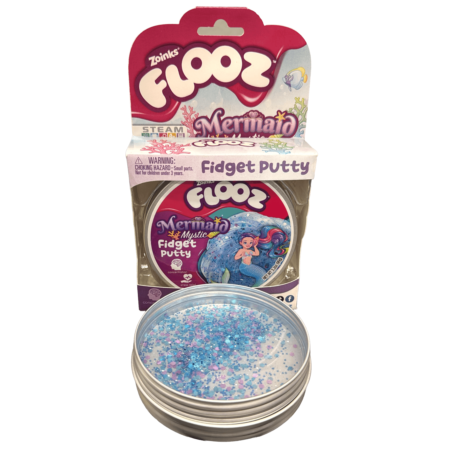 Flooz Mermaid Mystic Fidget Putty