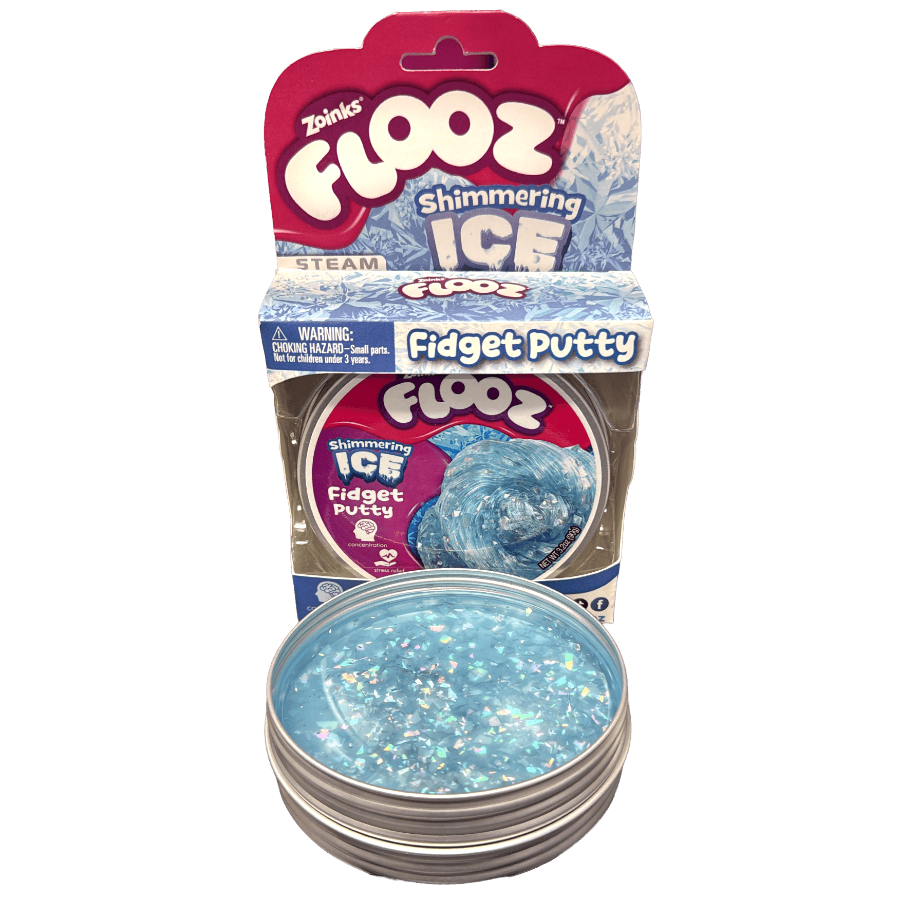 Flooz Shimmering Ice Fidget Putty