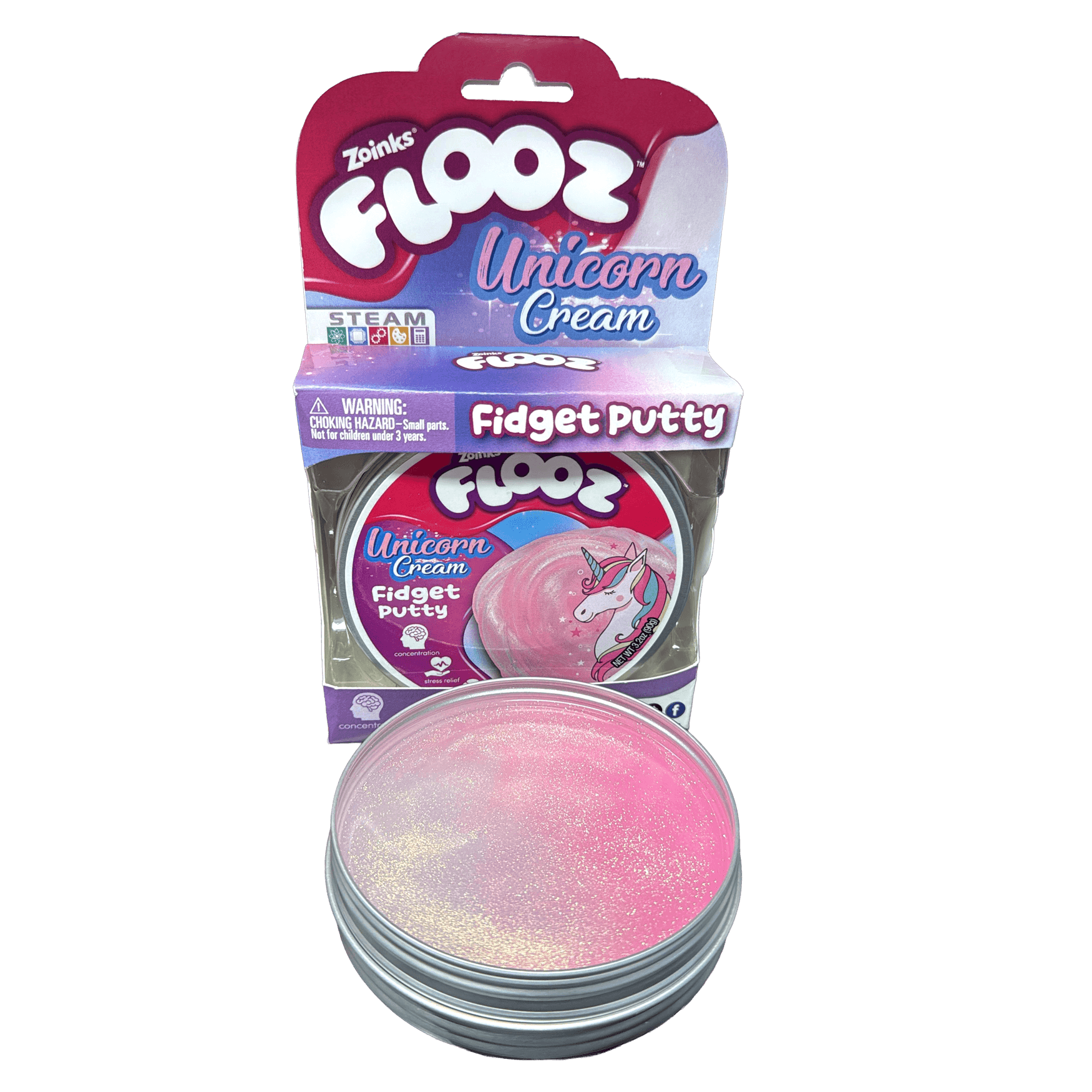 Flooz Unicorn Cream Fidget Putty
