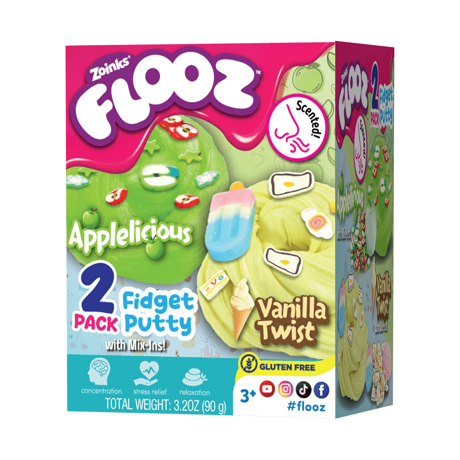 Flooz Applelicious & Vanilla Twist Fidget Putty