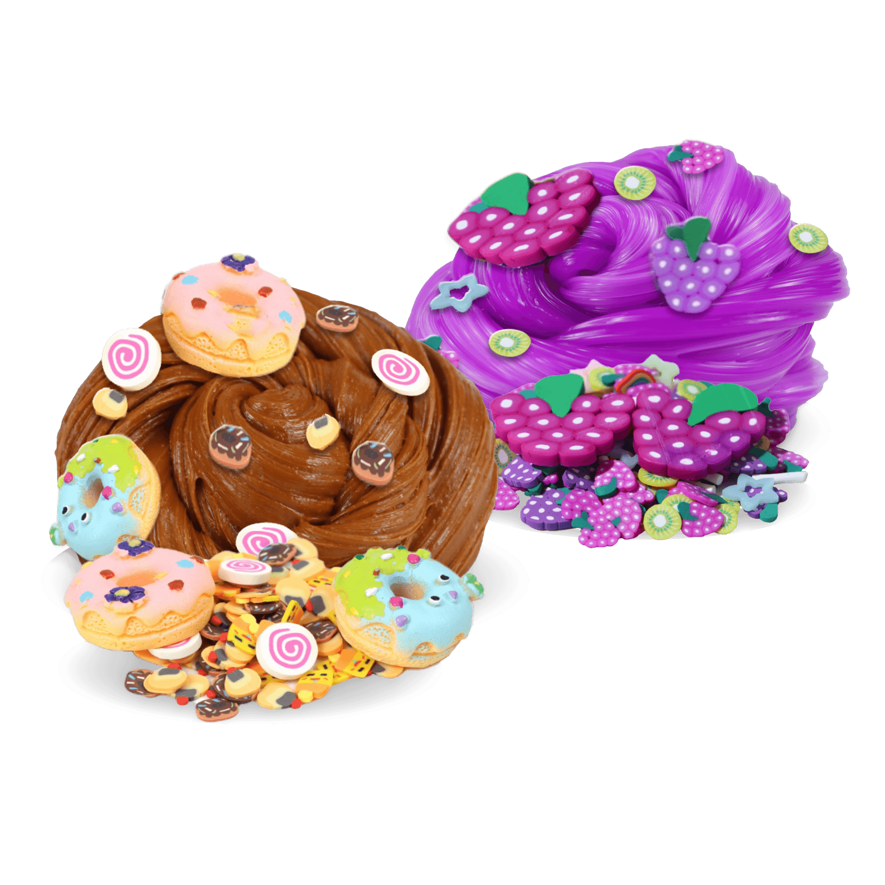 Flooz Gooey Grape & Choco Donut Fidget Putty