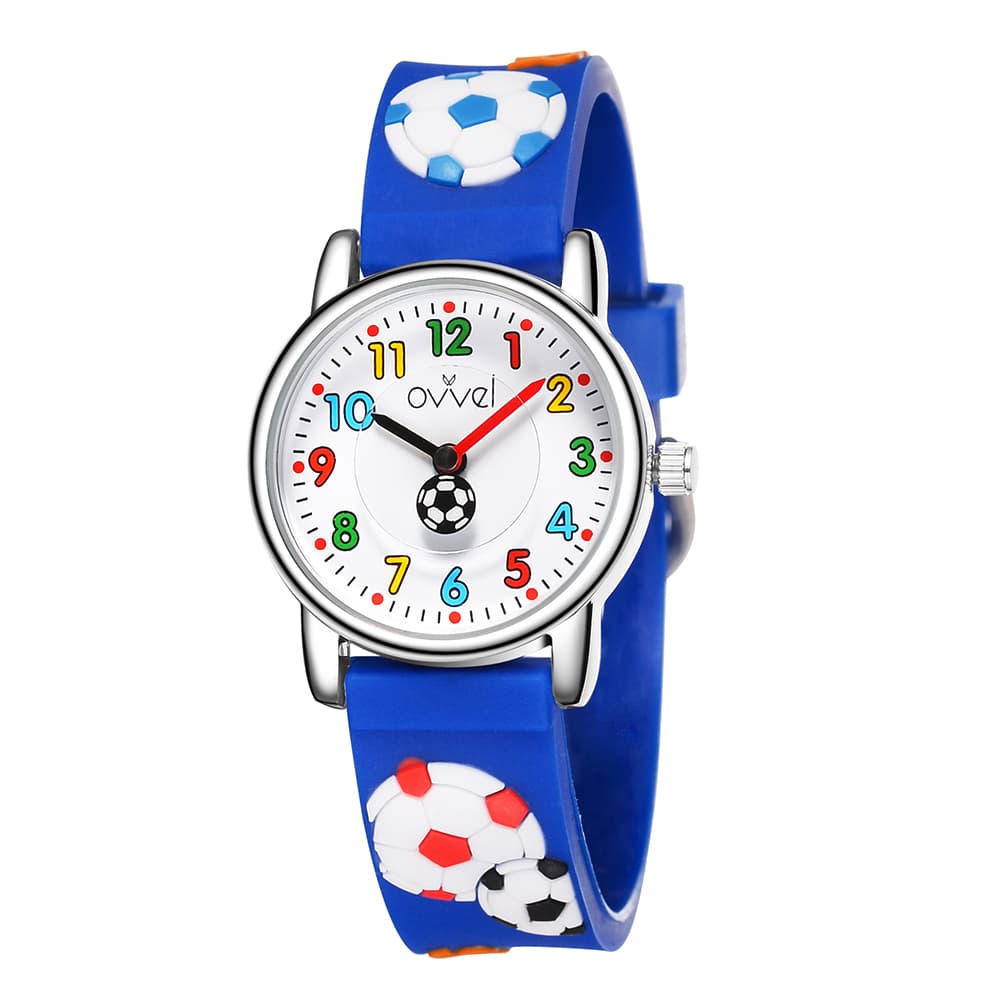 Ovvel Boys Analog Watch for kids – Blue  Soccer