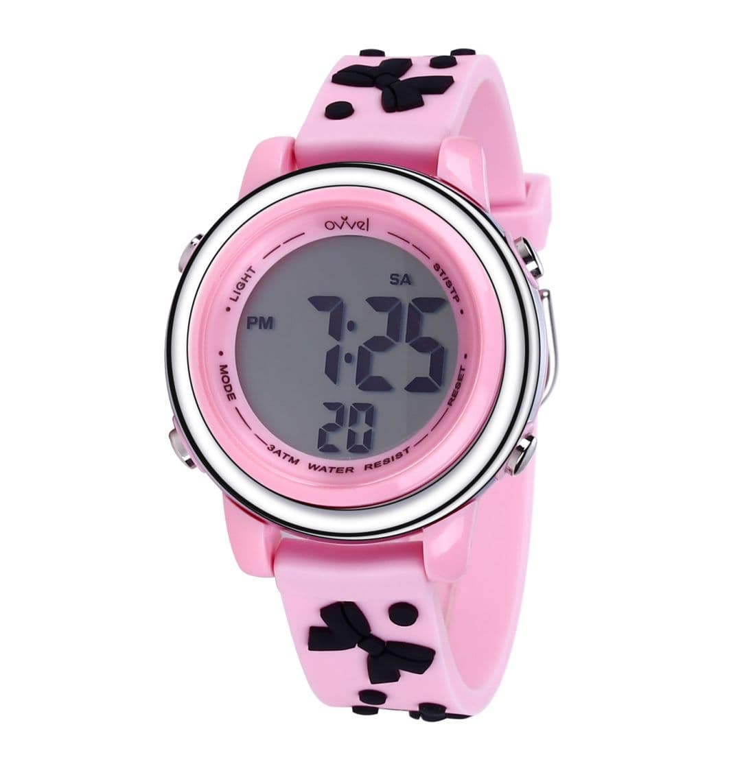 Ovvel Girls Digital Wristwatch- Pink
