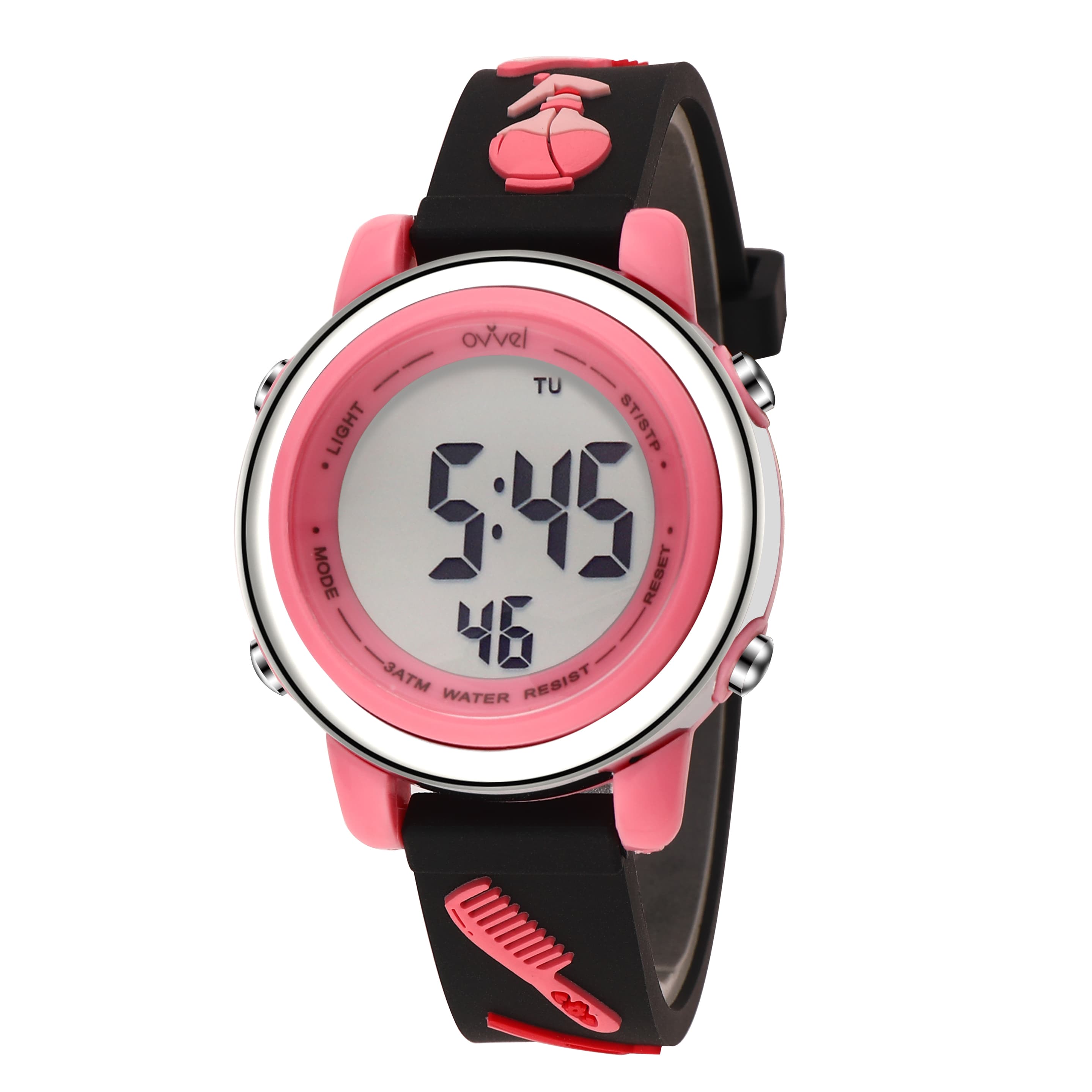 Ovvel Girls Digital Wristwatch - Hair Accessories