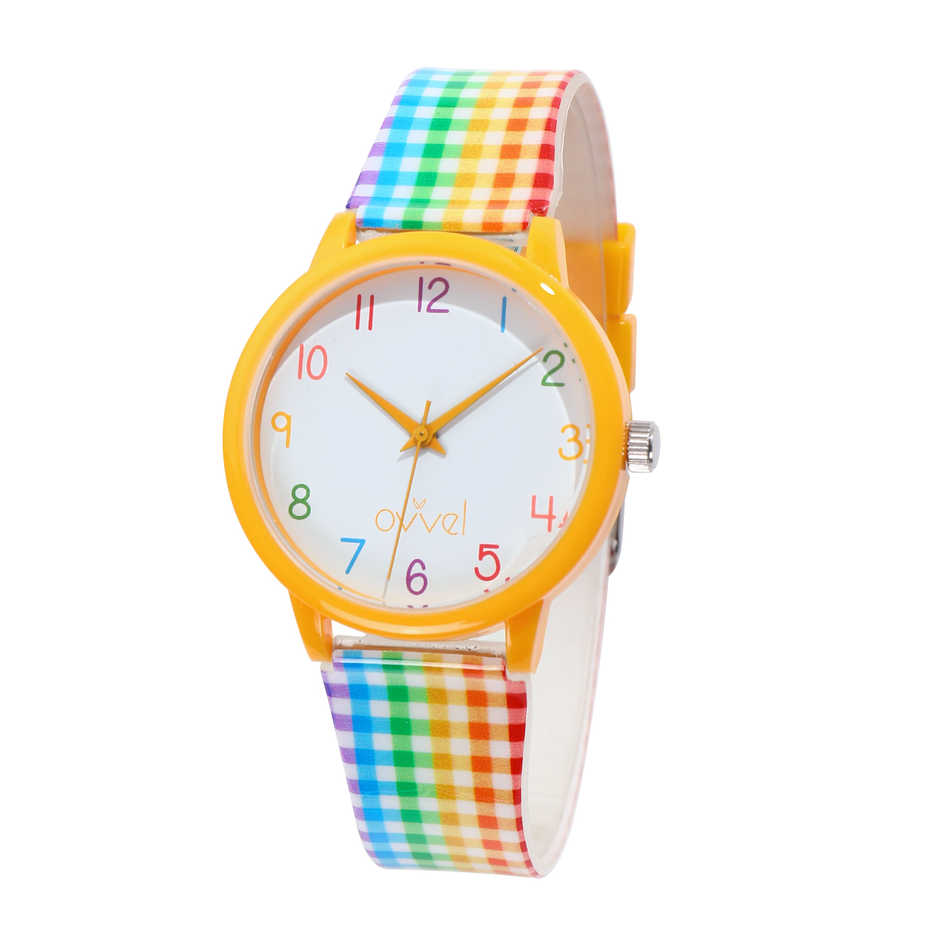 Ovvel Girls Teens Analog Watch - Colorful Gingham