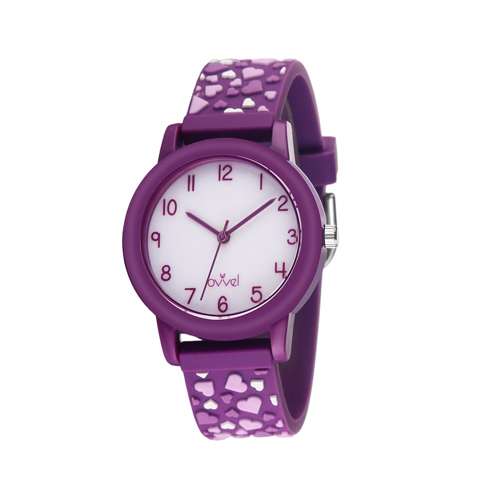 Ovvel Girls Analog Watch - Plum Passion