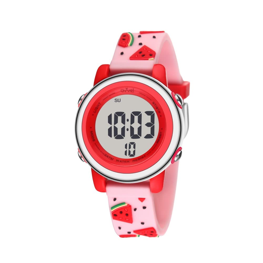 Ovvel Girls Digital Wristwatch-Watermelon Sprinkle