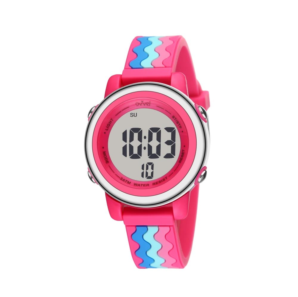 Ovvel Girls Digital Wristwatch - Pinky Ripple