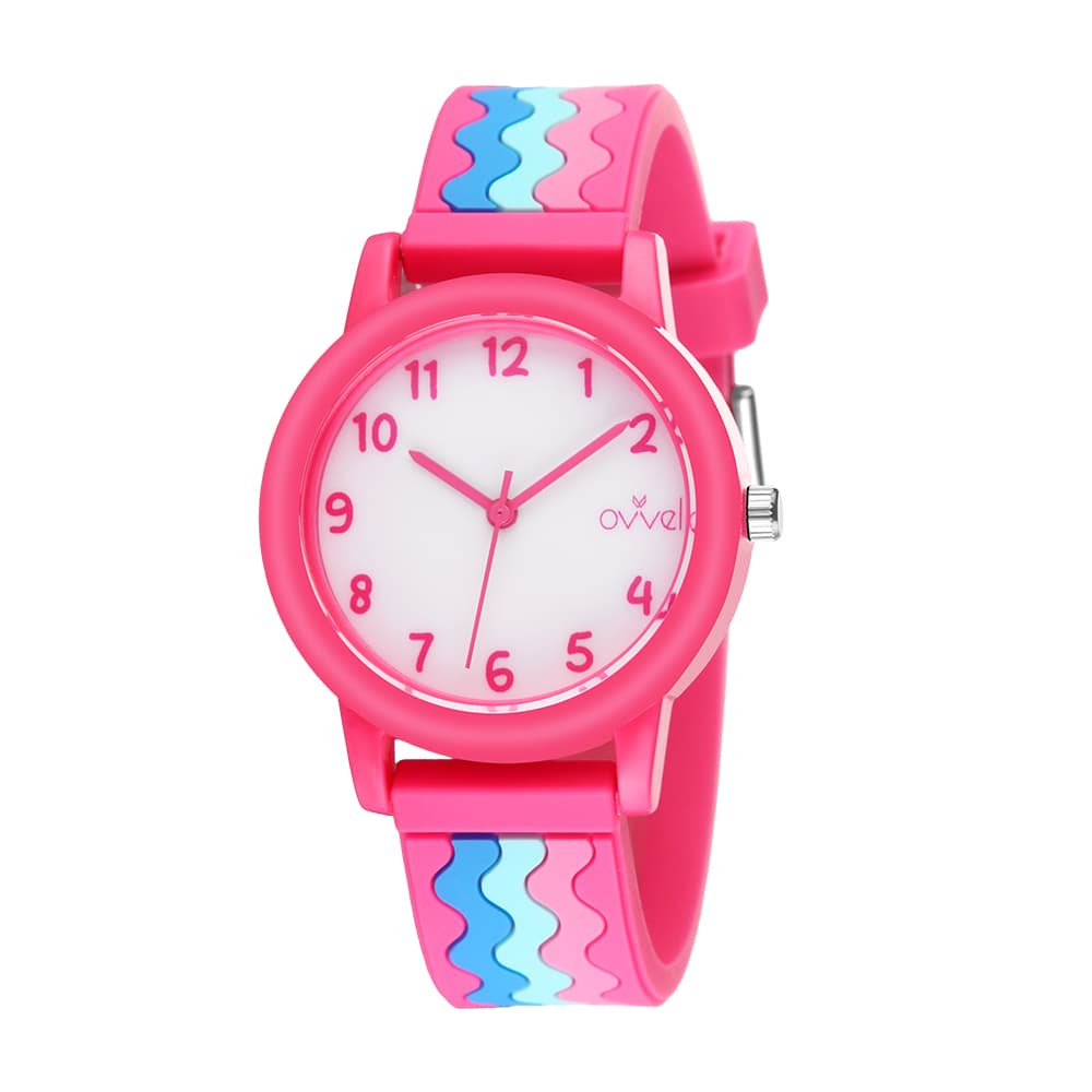 Ovvel Girls Analog Watch  - Pinky Ripple