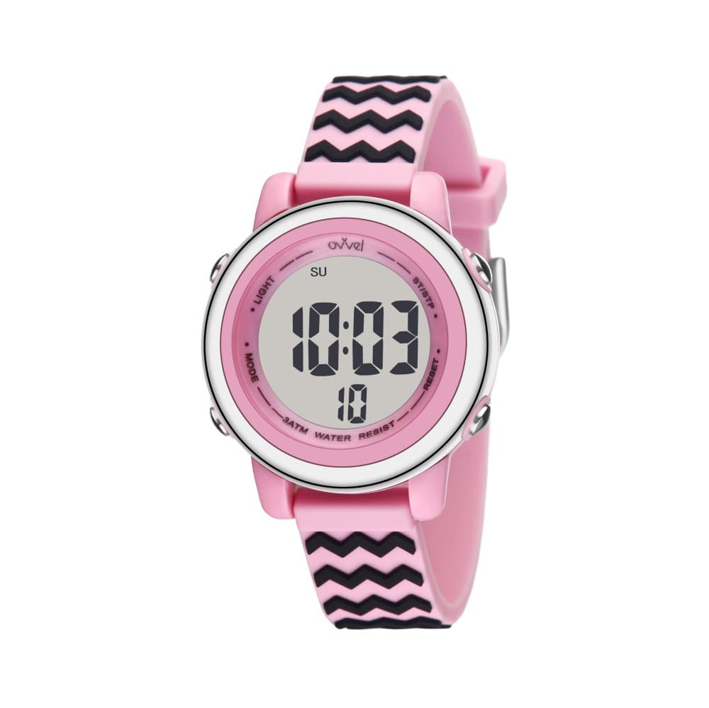Ovvel Girls Digital Wristwatch - Carnation Waves