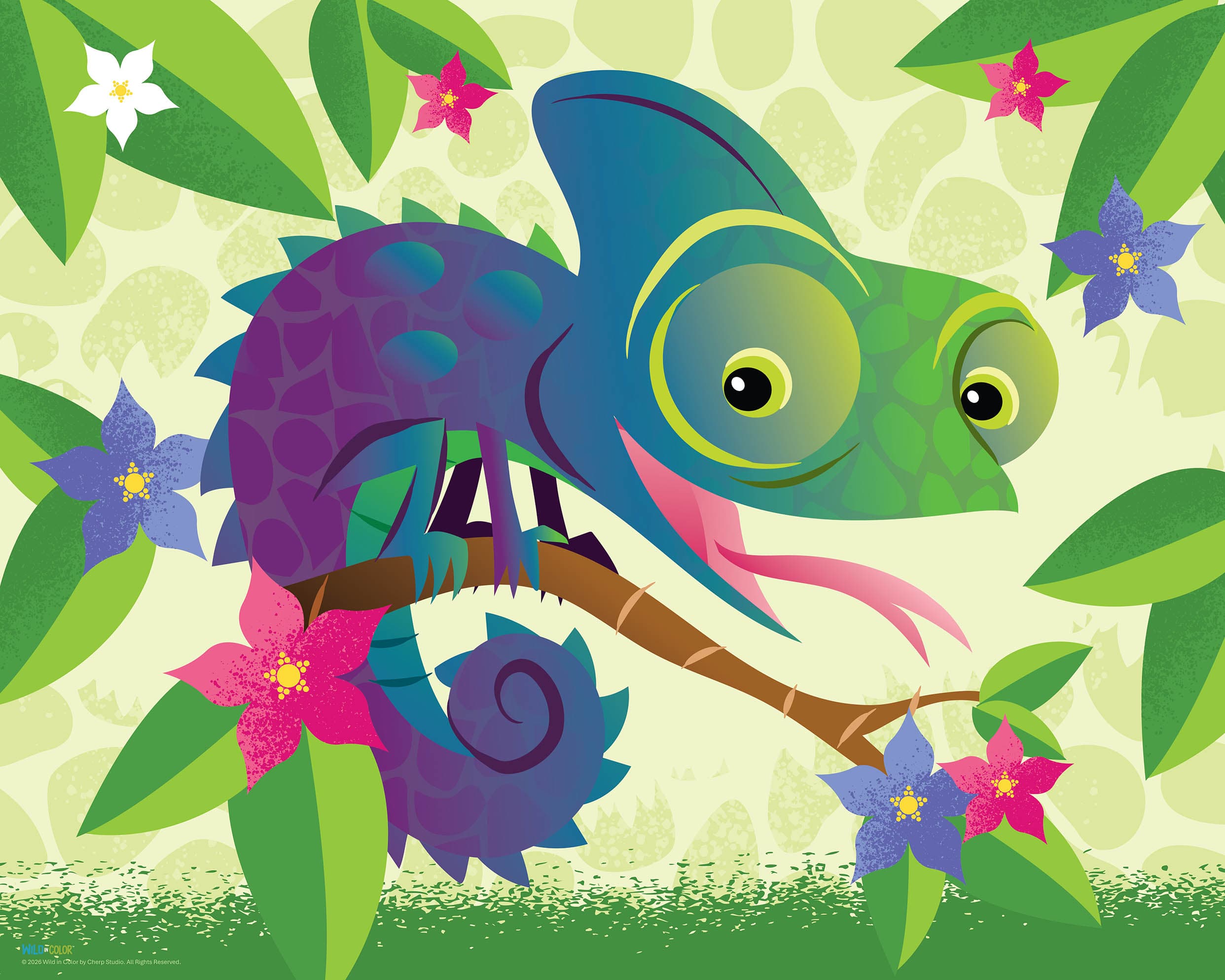 WildinColor – 300 piece puzzle – Chameleon