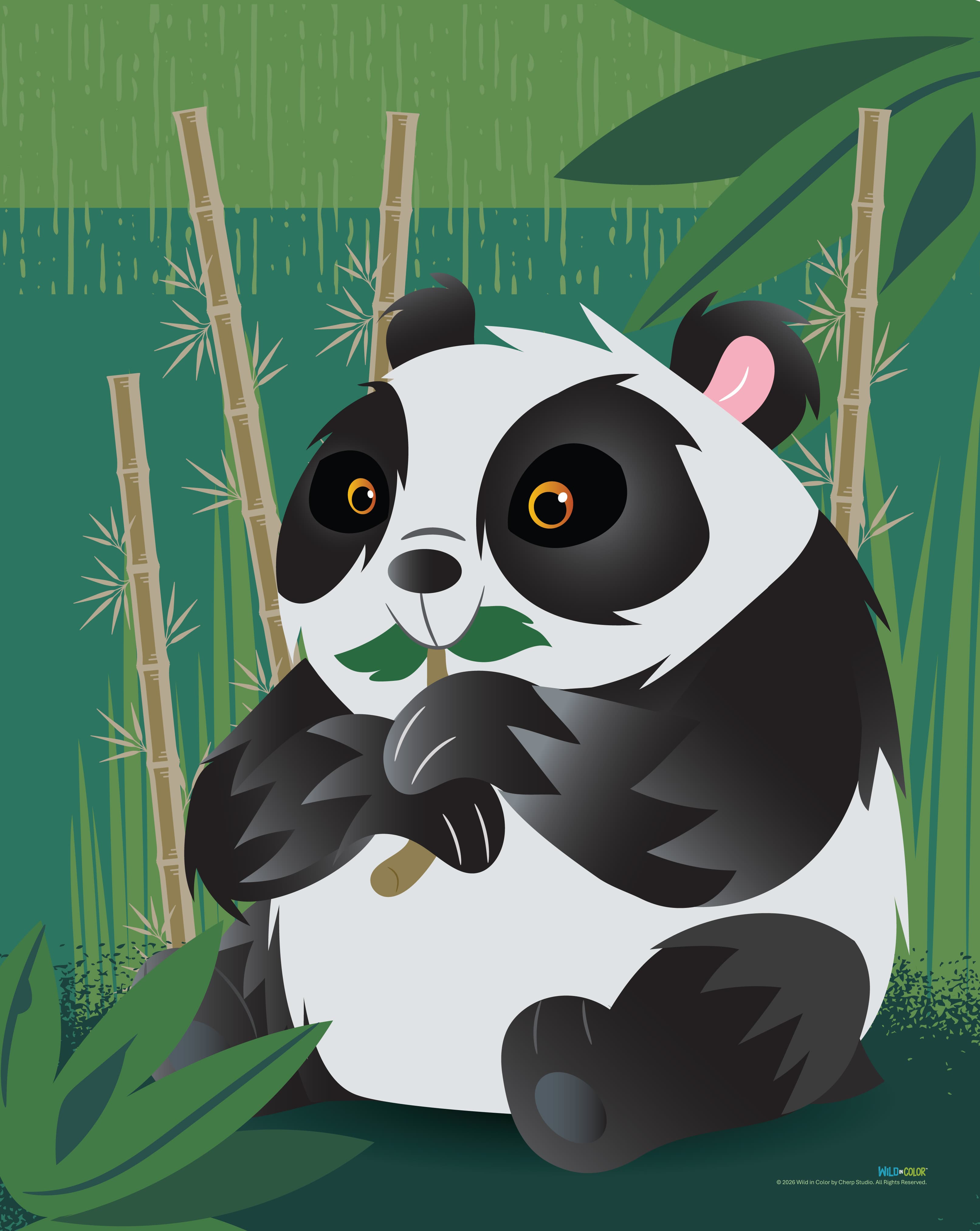 WildinColor - 100 piece puzzle - Panda