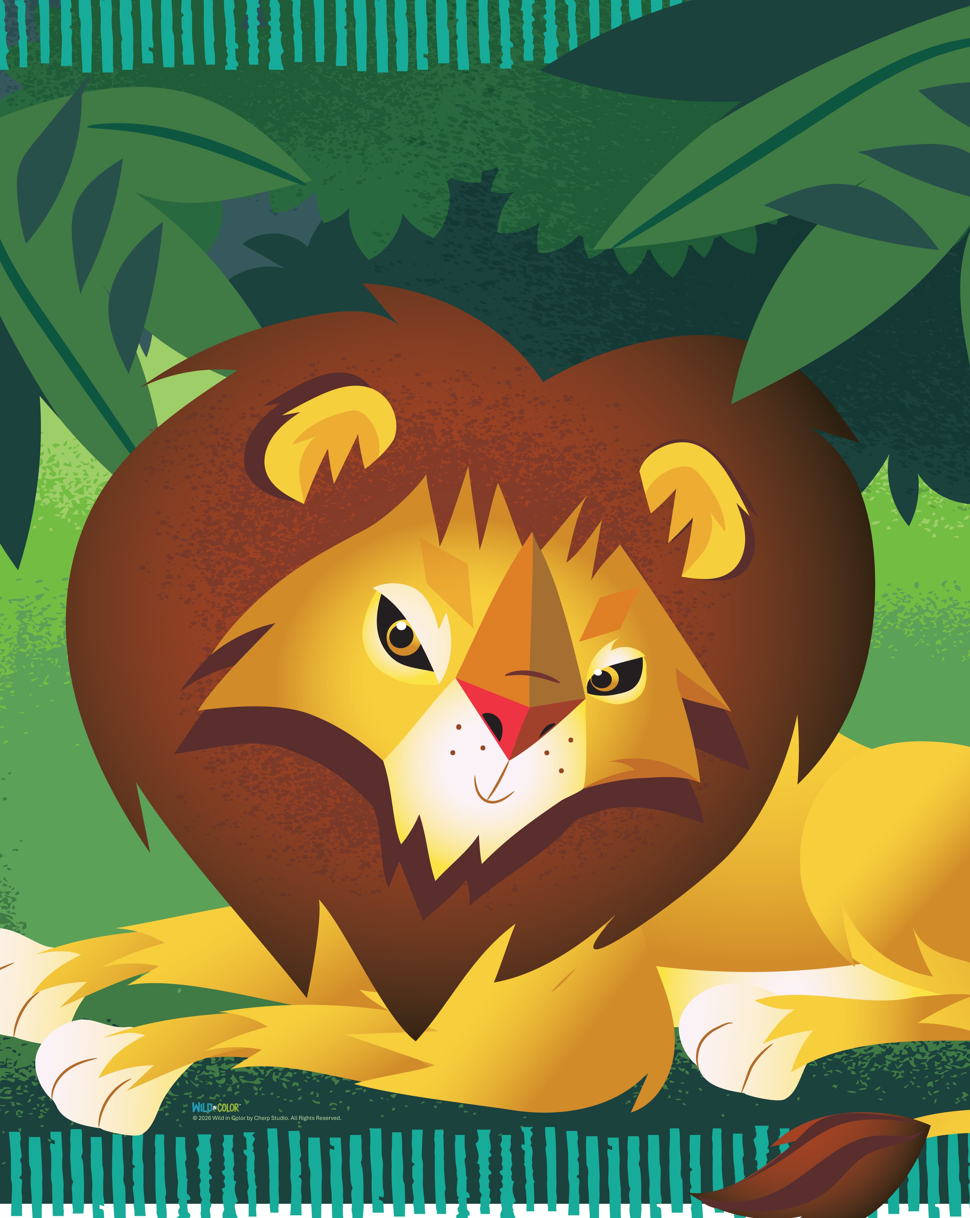 WildinColor - 100 piece puzzle - Lion