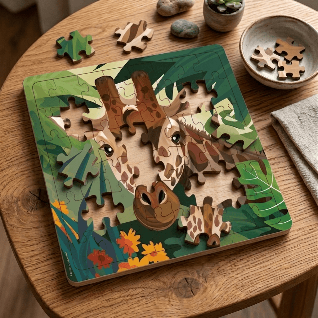 WildinColor – 48 PC Wood Puzzle – Giraffe