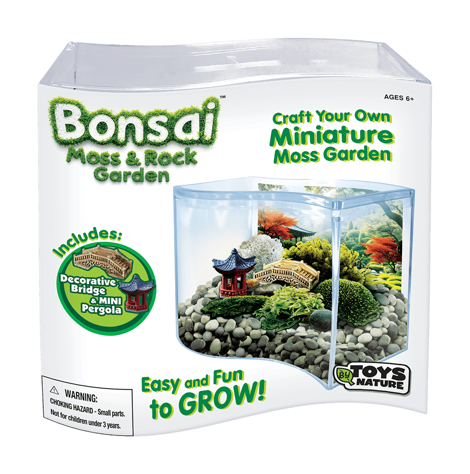 Bonsai Moss & Rock Garden Wave Terrarium