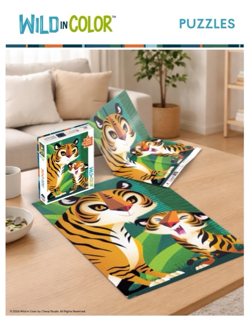 Edgewood Puzzles 2026 Wild in Color catalog cover
