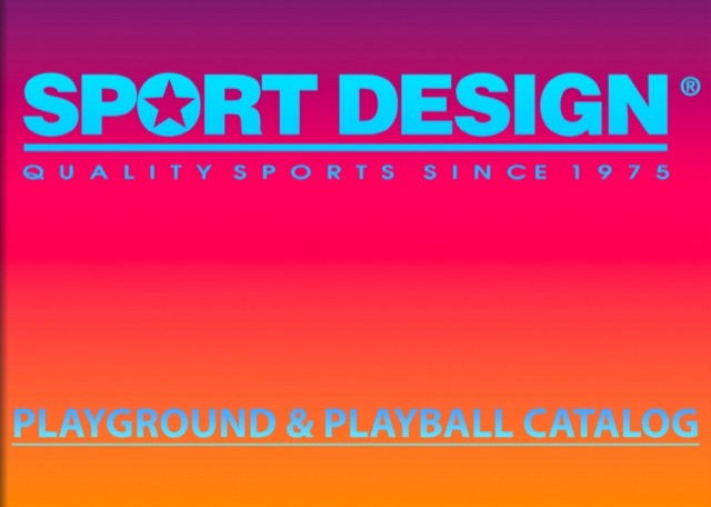 Sport Design 2026 Playground & Playball catalog cover