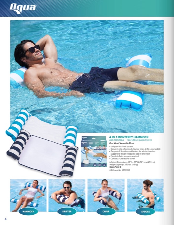 4-in-1 Monterey Hammock — page from the Aqua Leisure 2026 catalog